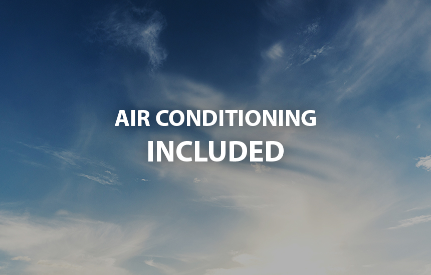 air conditioning included