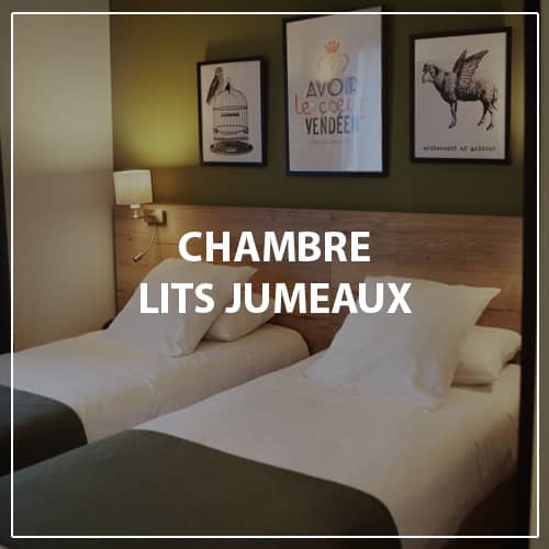 Chambre lits jumeaux hôtel