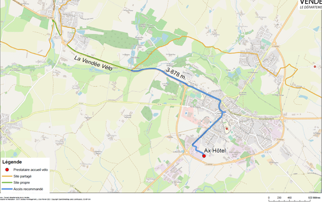 Parcours accueil vélos